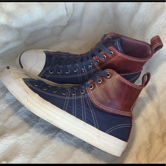 🔥CONVERSE “Jack Purcell” High Tops - Picture 1 of 8